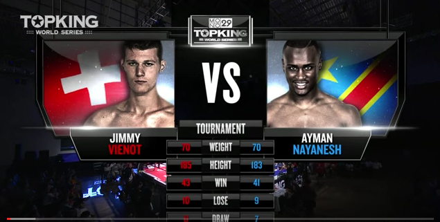 TK6 TOURNAMENT: Jimmy Vienot (Switzerland) vs Aymen Nayanesh (Congo) (Full Fight HD)