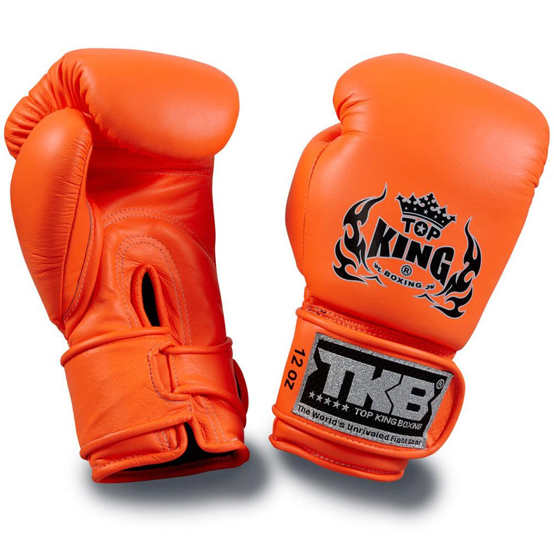 Guantes de boxeo Top King Neon Orange "Double Lock"