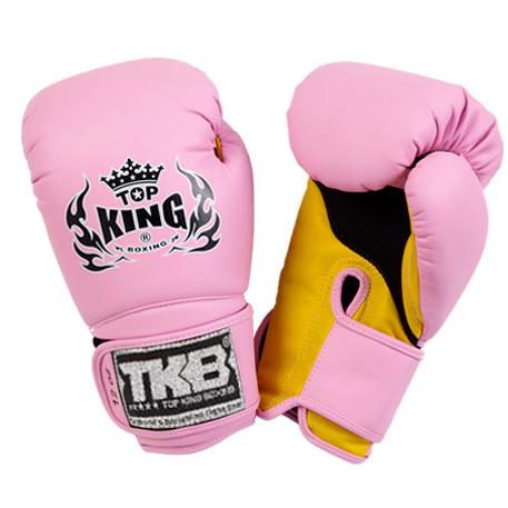 Guantes de boxeo Top King "Super Air" rosas / amarillos
